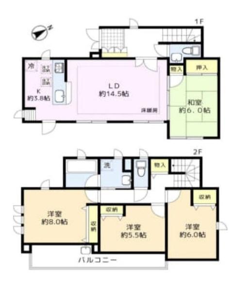 八王子市堀之内の中古一戸建