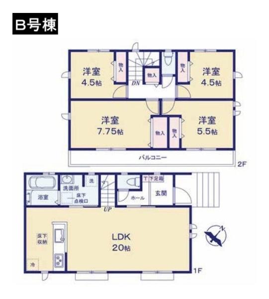 八王子市寺田町　新築一戸建て　B号棟