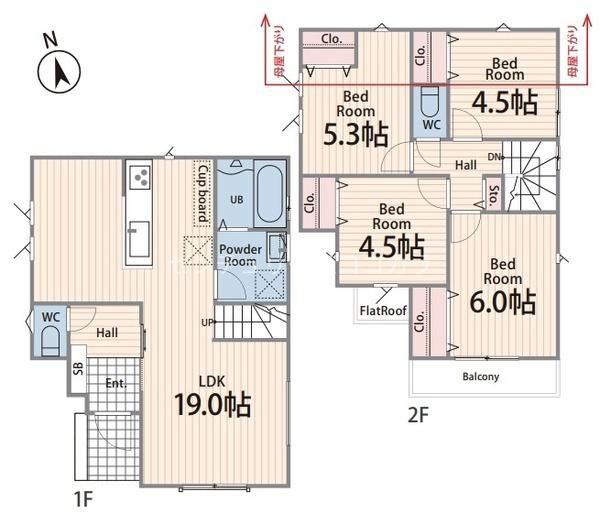八王子市谷野町 新築一戸建て・全2棟 2号棟