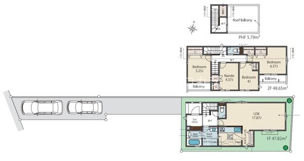 八王子市北野町　新築一戸建て・全5棟　1号棟