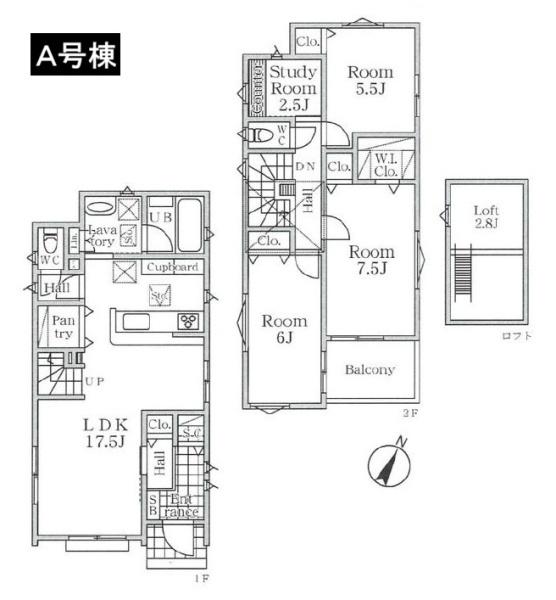 八王子市緑町　新築一戸建て　A号棟