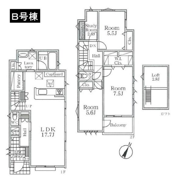 八王子市緑町　新築一戸建て　B号棟