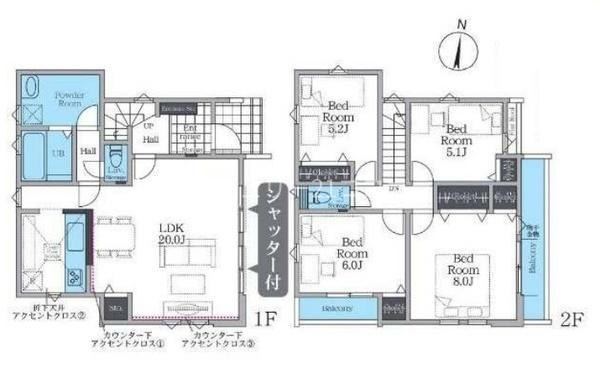 八王子市小比企町　新築一戸建て・全6棟　今回販売5棟　3号棟