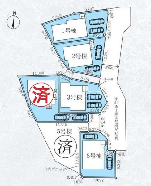 八王子市小比企町　新築一戸建て・全6棟　今回販売5棟　3号棟
