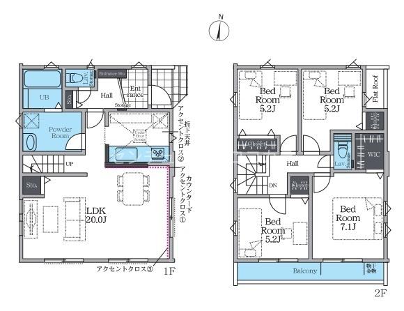 八王子市小比企町　新築一戸建て・全6棟　今回販売5棟　6号棟