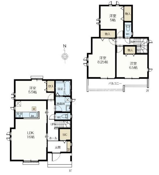 八王子市西寺方町　新築一戸建て・全2棟　A号棟