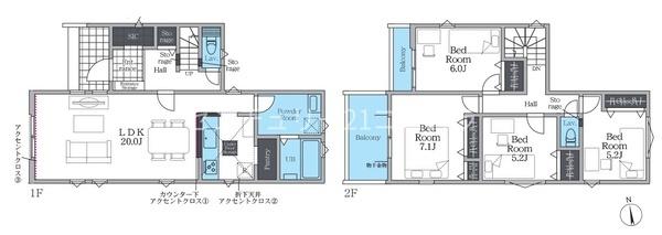 八王子市元横山町3丁目　新築一戸建て・全1棟