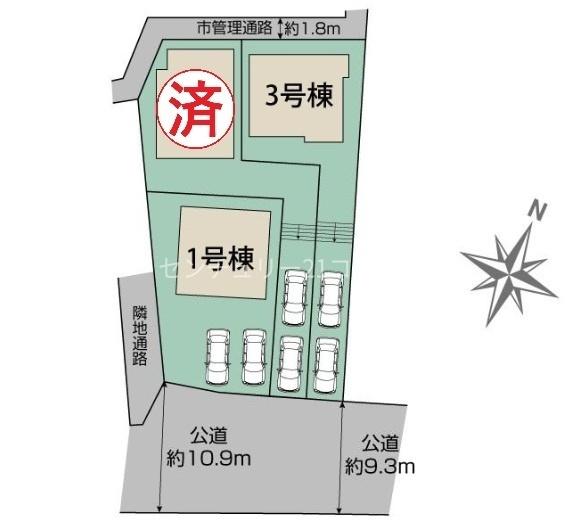 八王子市石川町　新築一戸建て・全3棟　1号棟