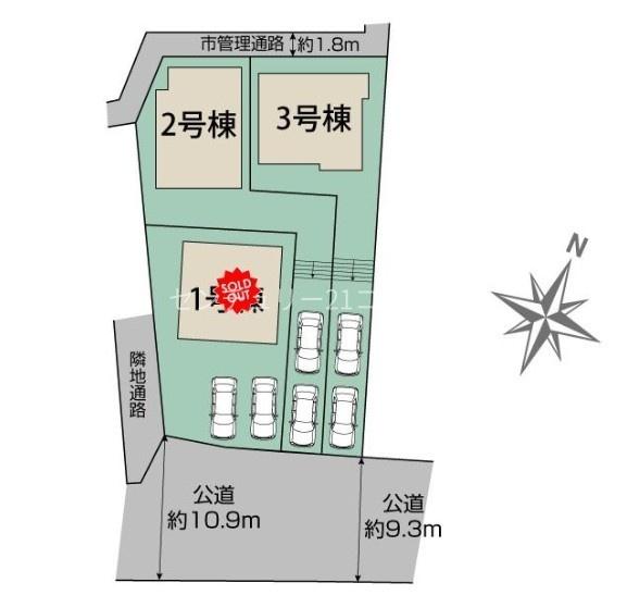 八王子市石川町　新築一戸建て・全3棟　2号棟