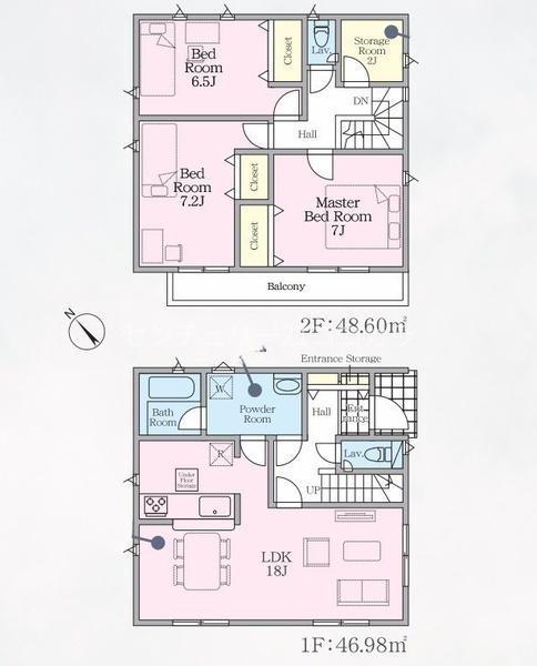 八王子市泉町新築一戸建て・全20区画　新築販売12棟　3号棟