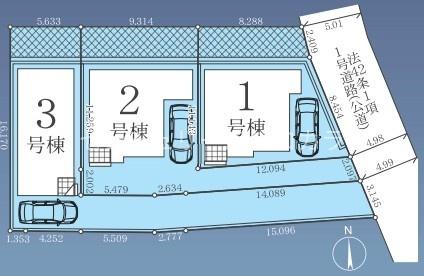 八王子市上野町　新築一戸建て・全3棟　1号棟