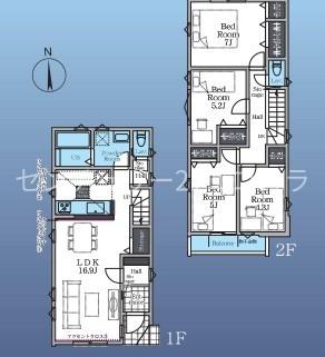 八王子市上野町　新築一戸建て・全3棟　3号棟