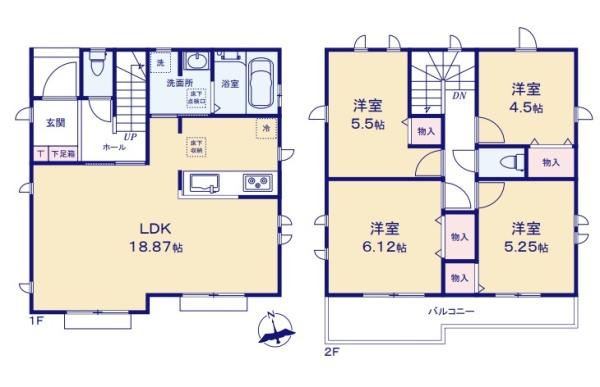 八王子市弐分方町　新築一戸建て・全7棟　F号棟