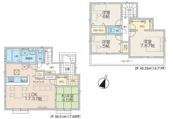 八王子市弐分方町　新築一戸建て・全5棟　4号棟