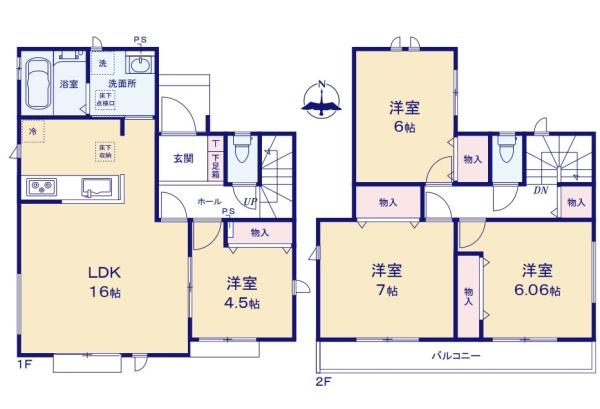 八王子市富士見町　新築一戸建て・全2棟　B号棟