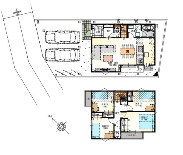 八王子市長房町　土地　2区画　建築条件付