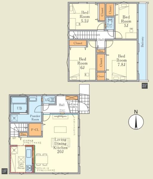 八王子市子安町　新築一戸建て・全3棟　1号棟