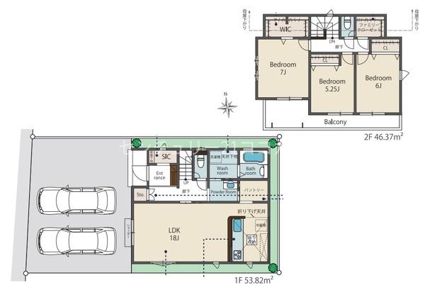 八王子市四谷町　新築一戸建て・全6棟　1号棟