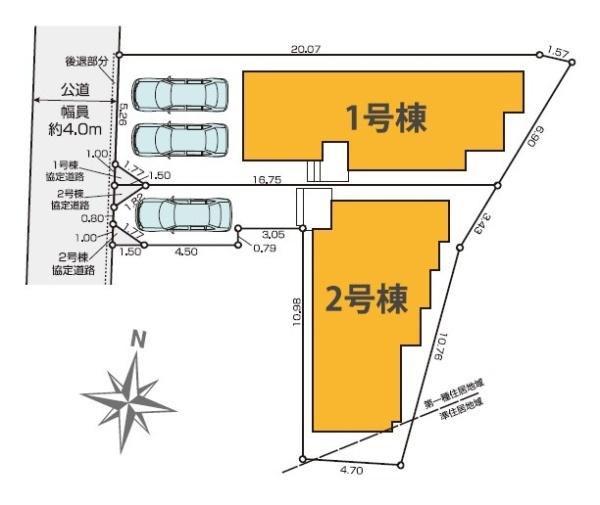 八王子市東浅川町　新築一戸建て　1号棟