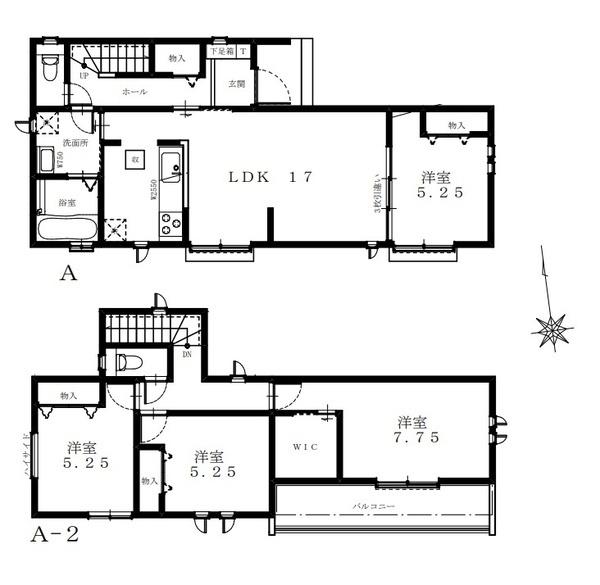 八王子市打越町　新築一戸建て・全3棟　A号棟