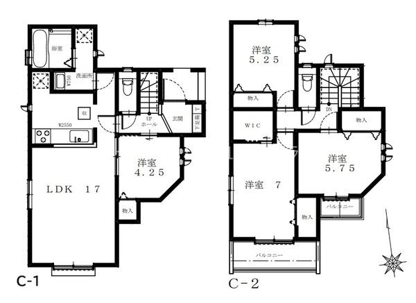 八王子市打越町　新築一戸建て・全3棟　C号棟
