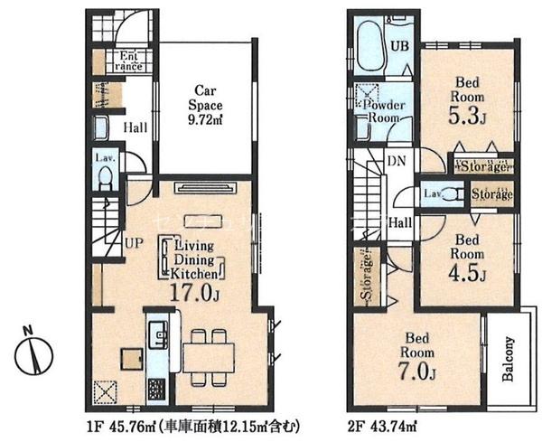 八王子市元横山町3丁目　新築一戸建て・全2棟　2号棟