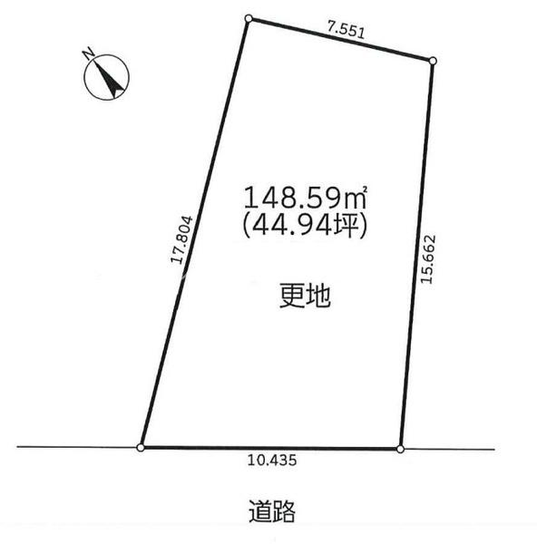 八王子市谷野町 建築条件なし土地 全1区画