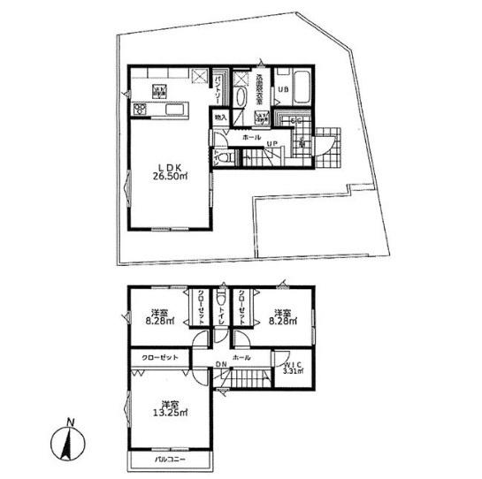八王子市中山 新築一戸建て・全4区画 3号棟