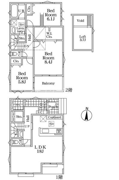 八王子市東浅川町　建築条件なし土地・全4区画　C区画