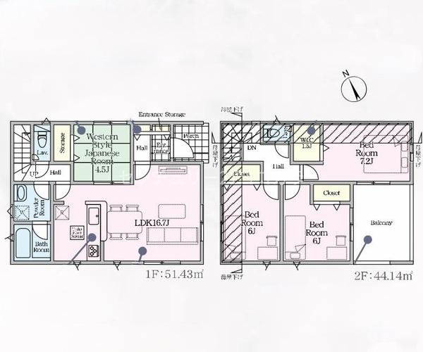 八王子市宮下町　新築一戸建て・全7棟　1号棟