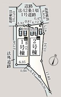 八王子市下恩方町　新築一戸建て・全2棟　1号棟