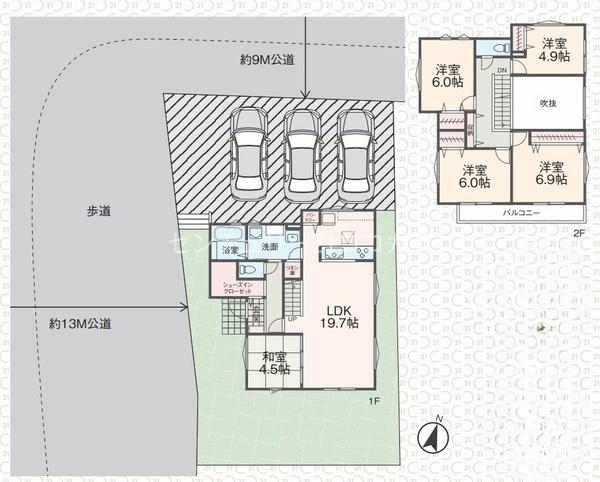 八王子市久保山町　新築一戸建て・全1棟