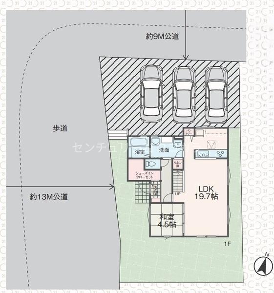 八王子市久保山町　新築一戸建て・全1棟