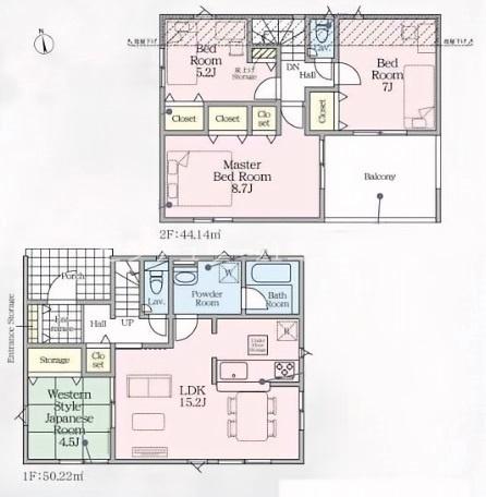 八王子市叶谷町　新築一戸建て・全3棟　2号棟