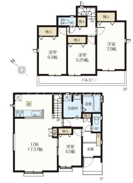八王子市弐分方町　新築一戸建て・全3棟　Ａ号棟