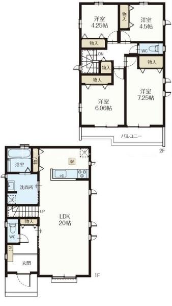 八王子市弐分方町　新築一戸建て・全3棟　Ｂ号棟