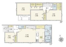 八王子市上壱分方町　新築一戸建て・全5棟　2号棟
