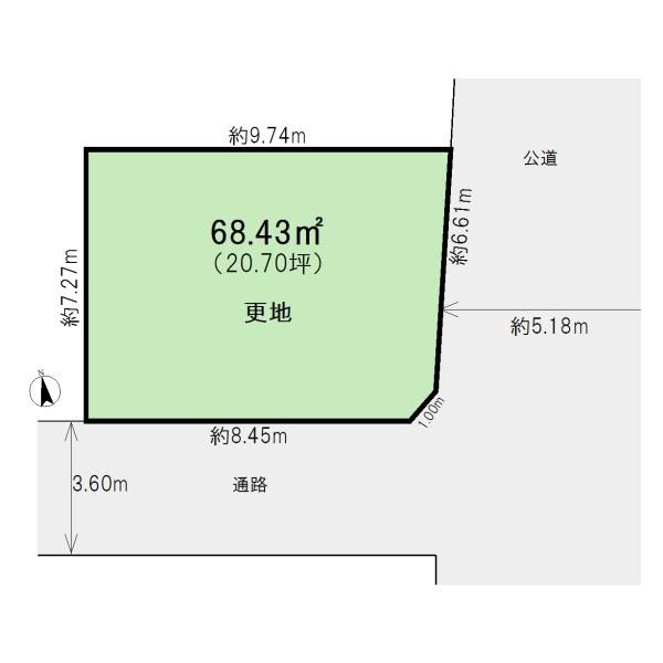 所沢市大字上安松の売土地