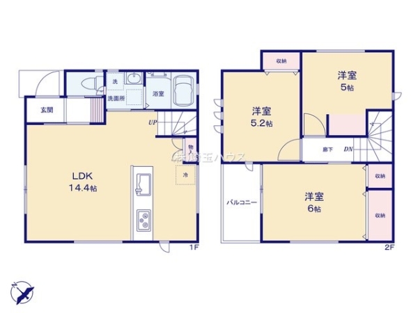 越谷市大字上間久里