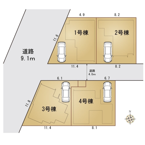 春日部市中央7丁目2期　4号棟