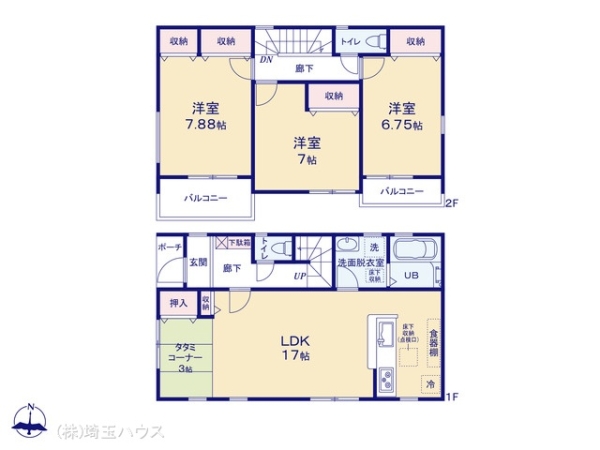 春日部市備後西２丁目の新築一戸建