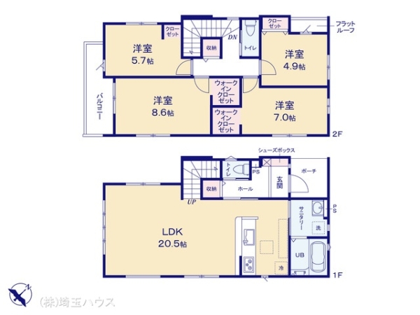 越谷市大沢の新築一戸建