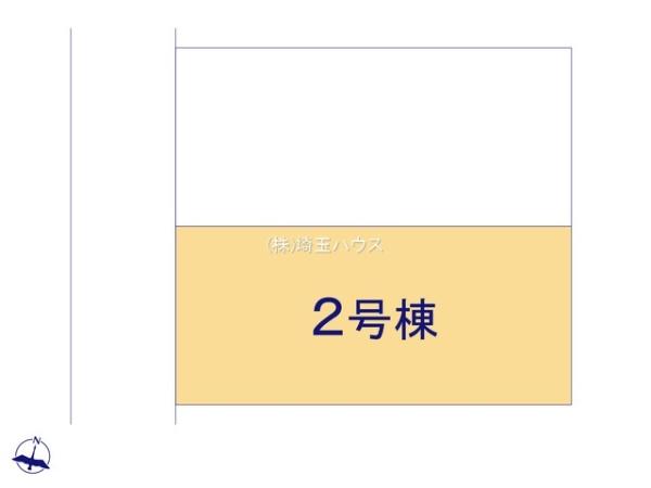 越谷市大字上間久里の新築一戸建(区画図)