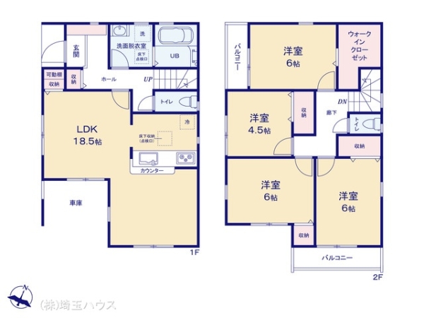 越谷市蒲生愛宕町の新築一戸建