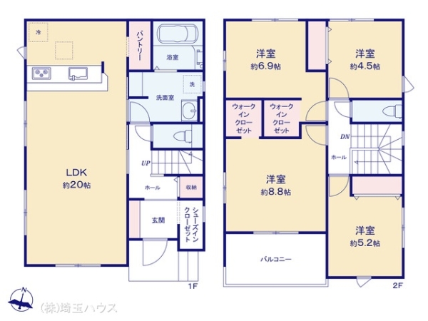越谷市瓦曽根２丁目の新築一戸建