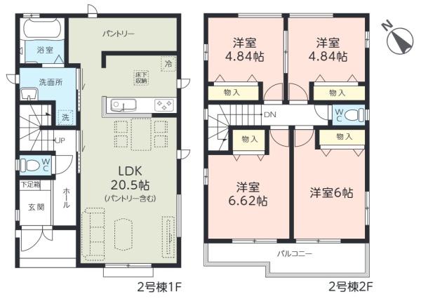 蓮田市藤ノ木1丁目の新築一戸建(間取り)