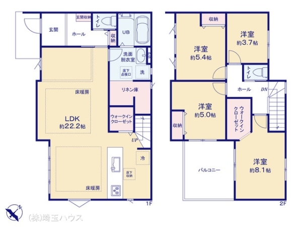 越谷市瓦曽根１丁目の新築一戸建