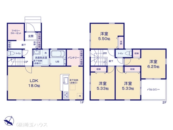 越谷市東越谷６丁目の新築一戸建