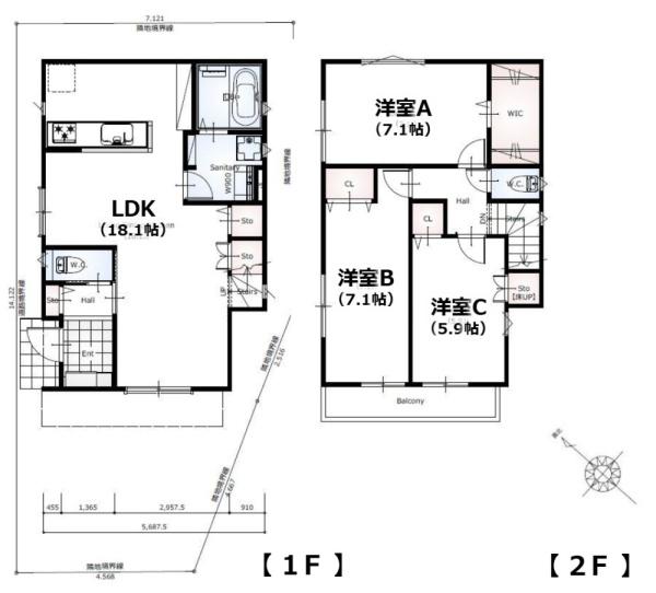 春日部市粕壁の新築一戸建