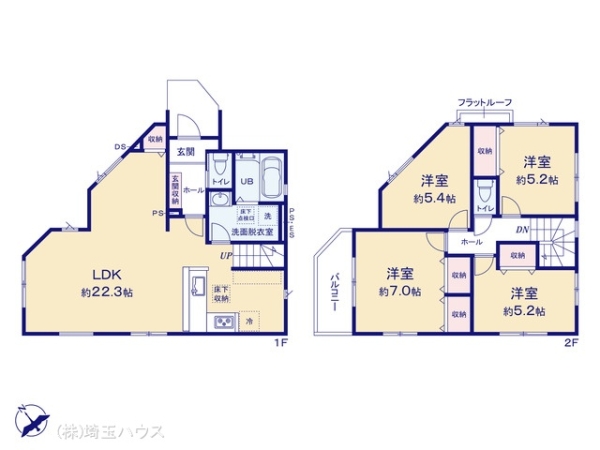 草加市新里町7期　新築戸建て　全1棟